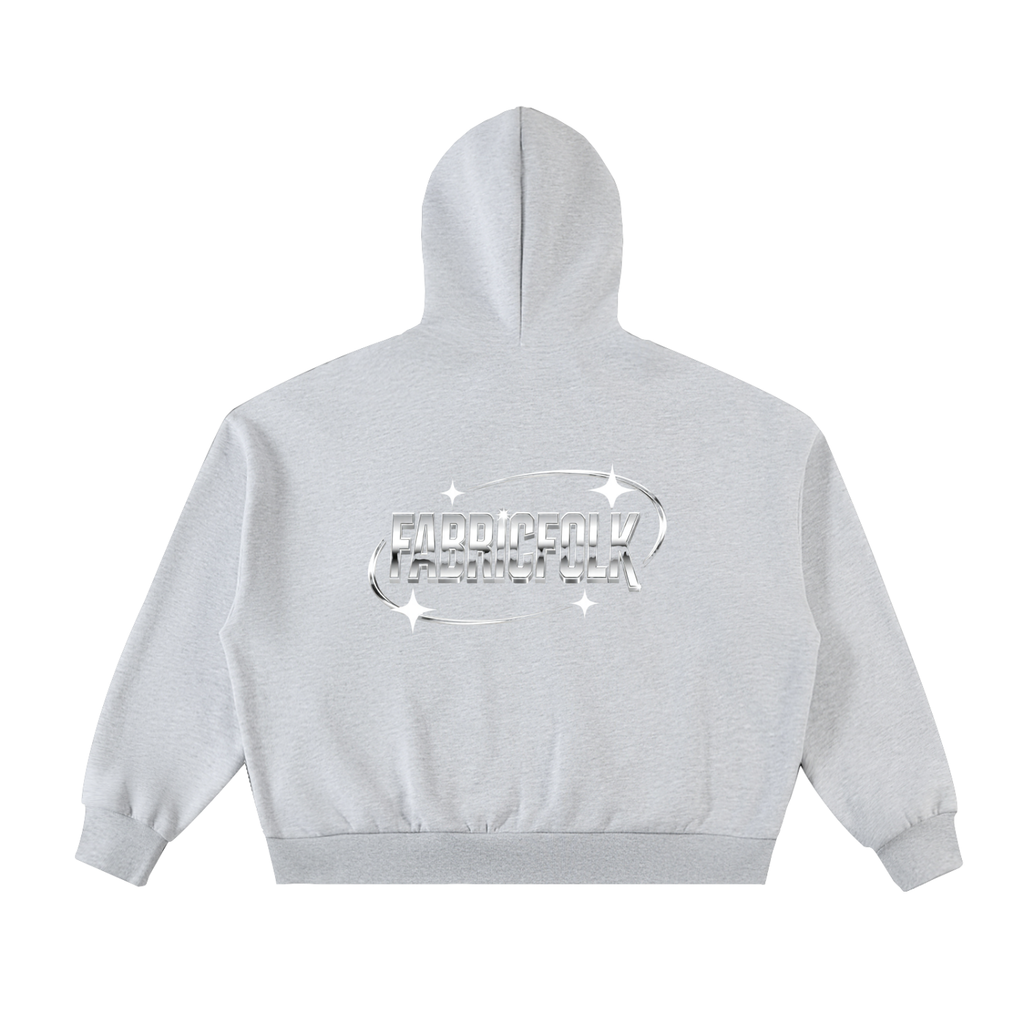 Enigma FabricFolk Full-Zip Boxy Hoodie