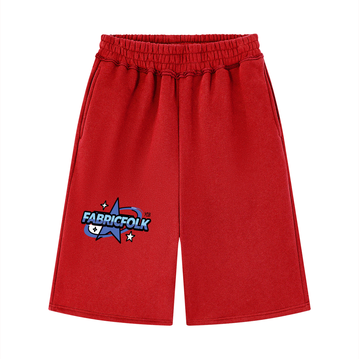 FabricFolk Raw Edge Fleece Shorts
