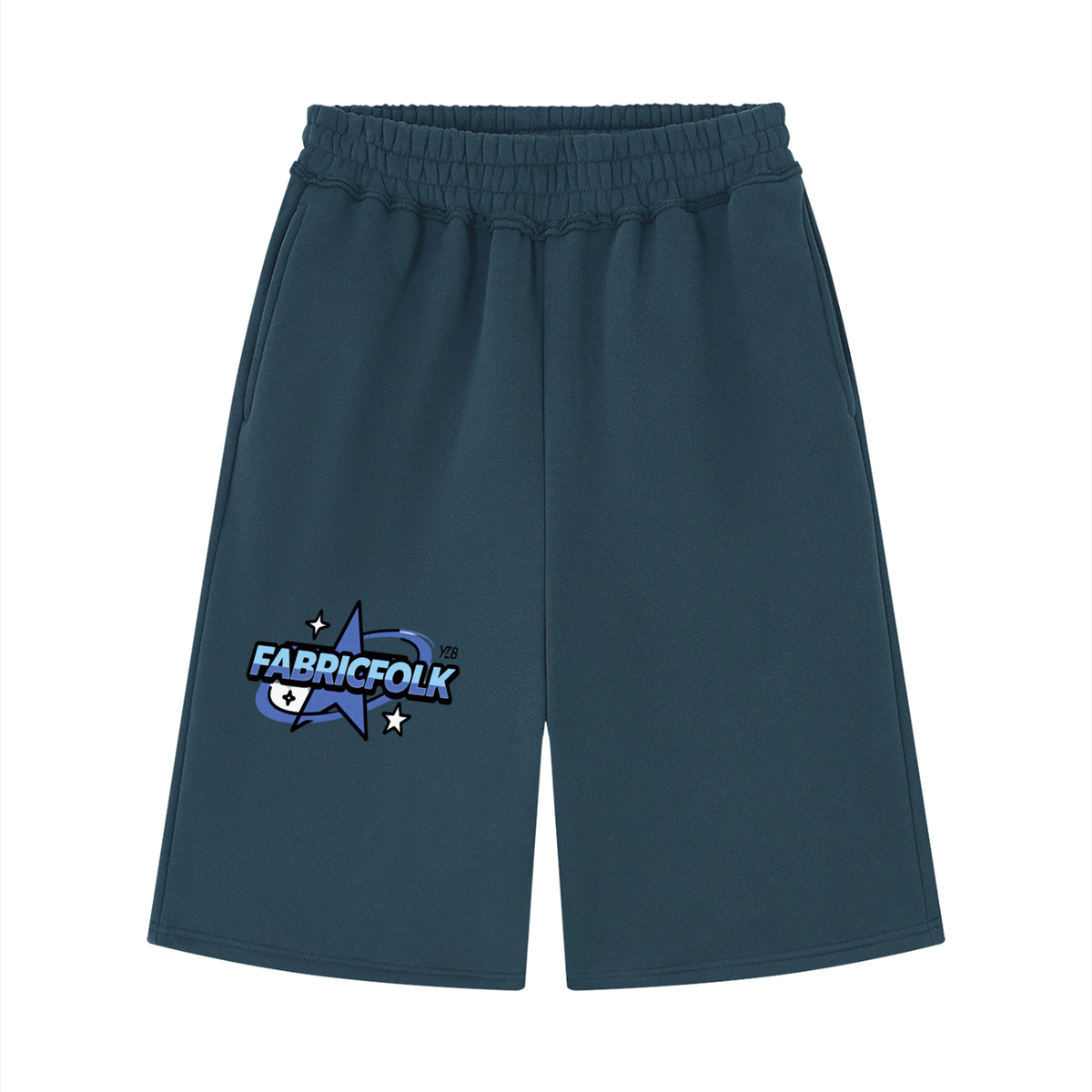 FabricFolk Raw Edge Fleece Shorts