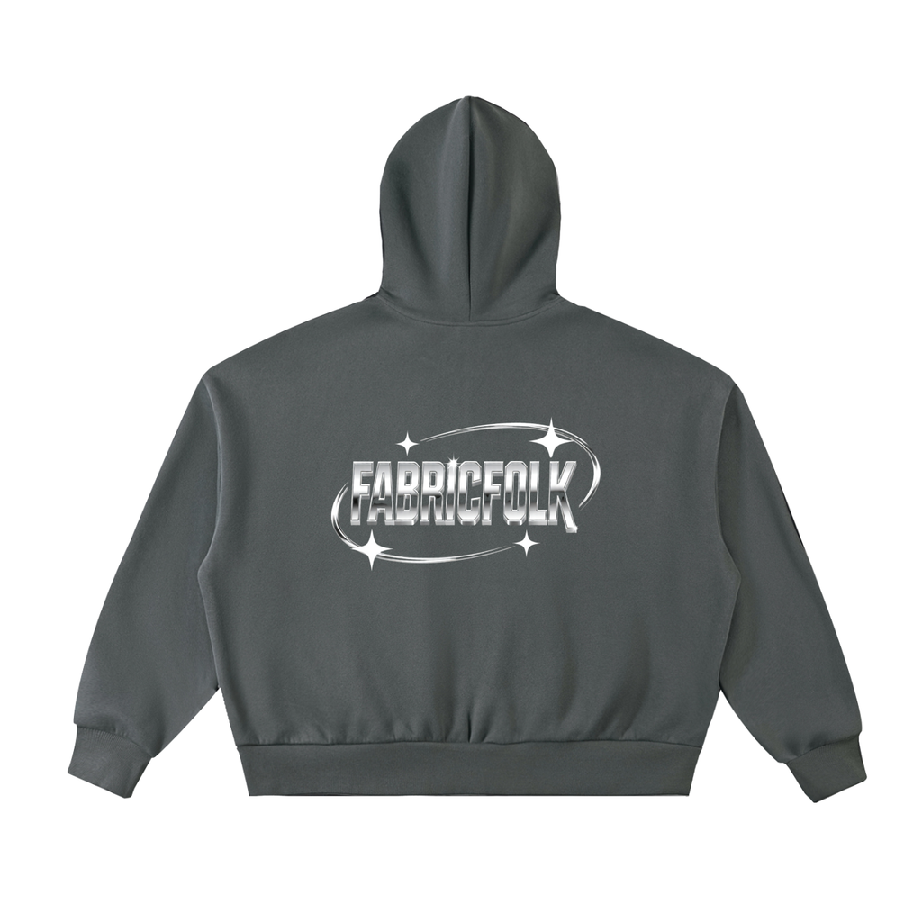 Enigma FabricFolk Full-Zip Boxy Hoodie